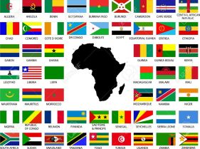 11669993-collection-of-african-flags-with-continent-stock-vector